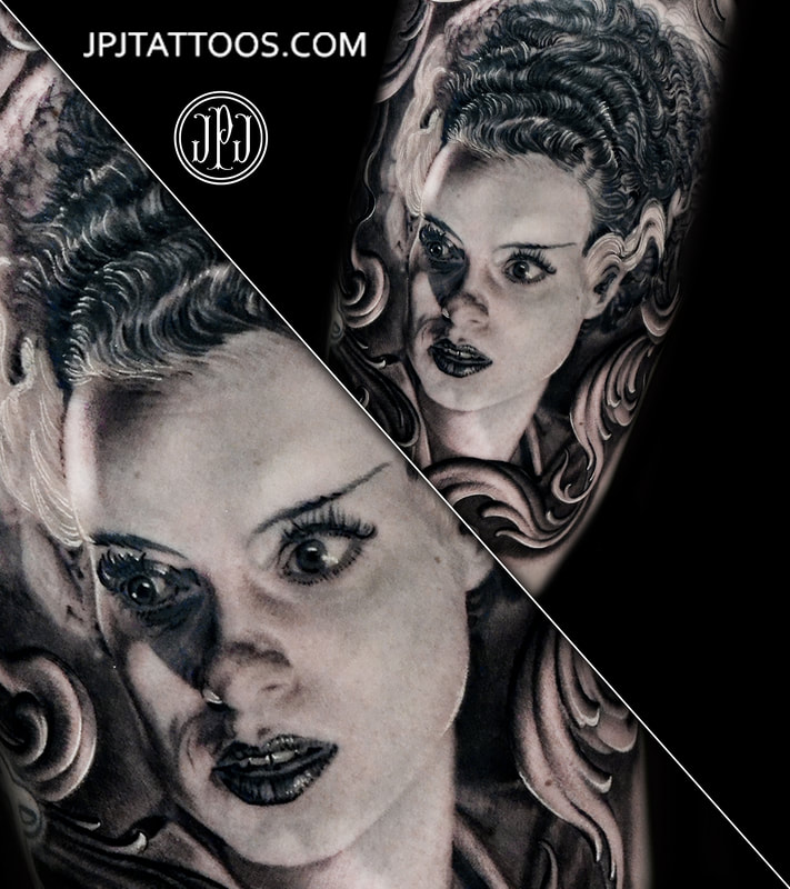 Bride of Frankenstein Tattoo Slideshow & Portfolio Image