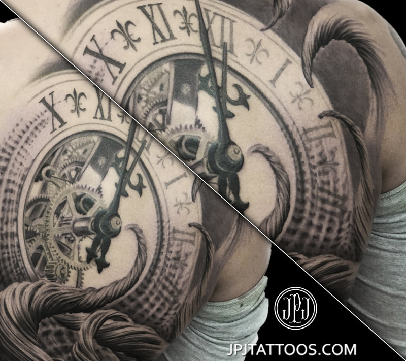 Clock Tattoo Slideshow & Portfolio Image