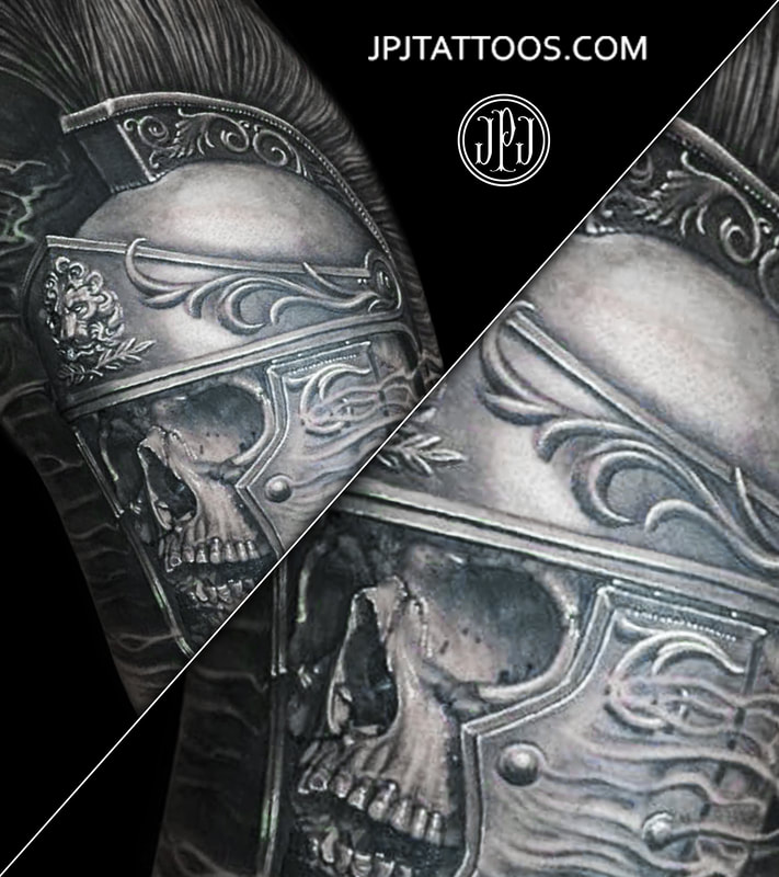 Skeleton Knight Tattoo Slideshow & Portfolio Image