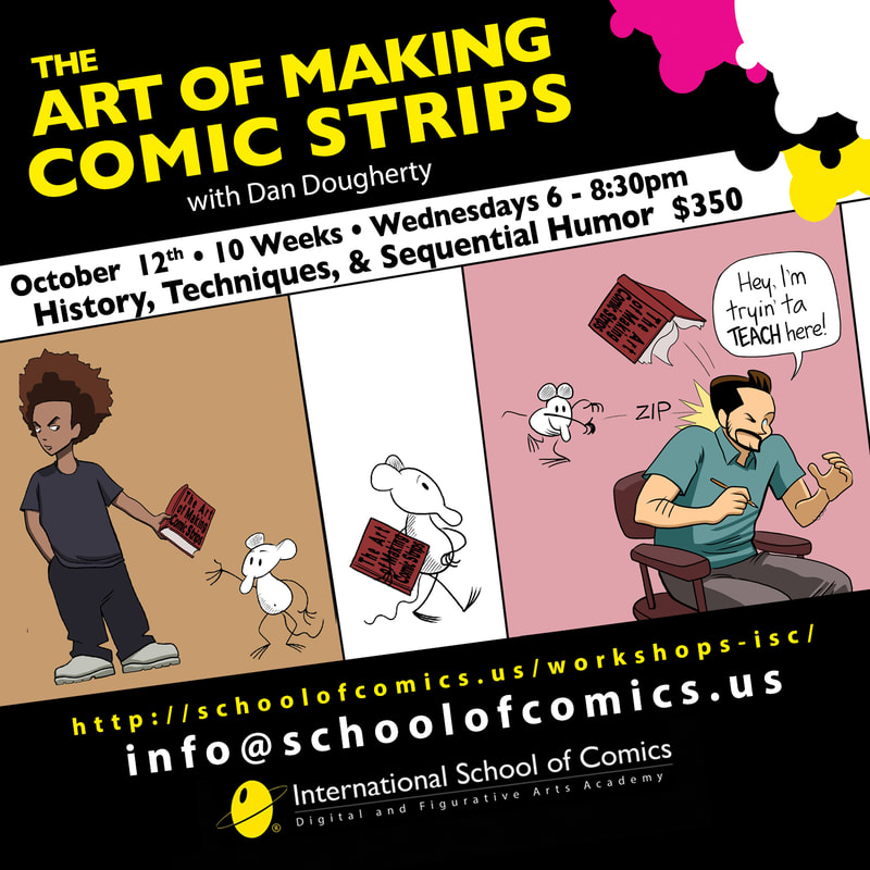 International School of Comics Class Advertisement and Social Media Graphic